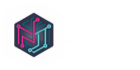 Logo vertical, texto blanco